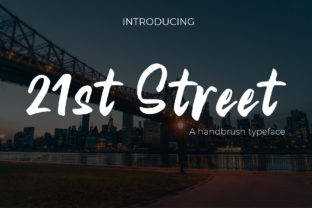 21st Street: A Handwritten Font for Modern Editorial Design