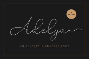 Adelya: A Free-Flowing Monoline Signature Font Review