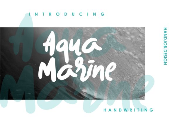 Aqua Marine: A Bold Script Font for Branding