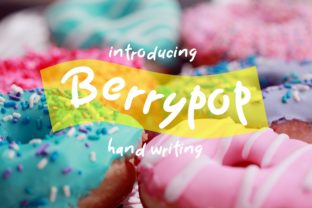 Berrypop: A Bold Script Font for Crafters and Makers