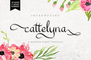 Cattelyna: A Modern Script Typeface for Editorial Elegance