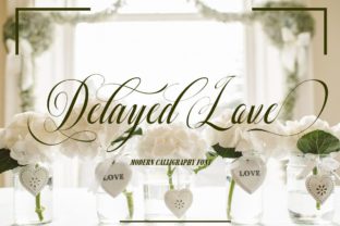 Delayed Love: A Sophisticated Script Font for Editorial Design