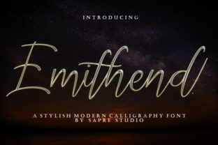 Emithend: A Refined Script Font for Editorial Design