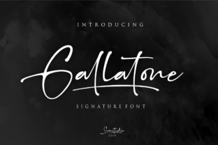 Gallatone: A Signature Script Font for Editorial Design