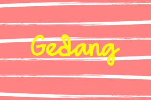 Gedang Font: A Playful Typeface for Your Brand