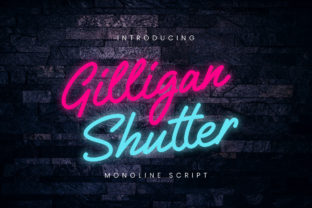Gilligan Shutter: A Bold Script Font for Campaigns
