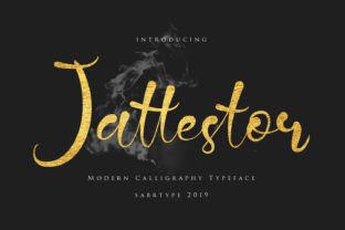 Jattestor: A Modern Script Typeface for Editorial Design