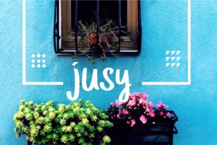 Jusy: A Handwritten Font for Editorial Elegance