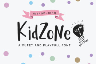 Kidzone: A Cheerful Handwritten Font for Brand Identity