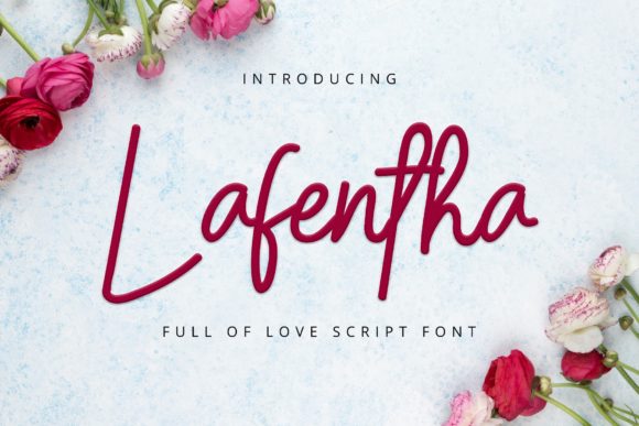 Lafentha: A Romantic Script Font for Modern Web Design