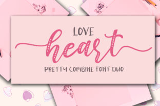 Love Heart Duo: A Hand-Lettered Script Font for Crafters