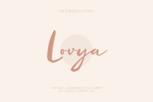 Lovya: A Premium Script Font for Web Design