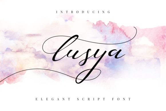 Lusya: A Modern Script Font for Editorial Design