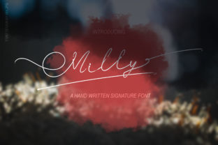 Milly Signature: A Handwritten Script Font for Authentic Branding