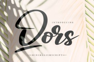 Qors: A Unique Calligraphic Script Font for Brand Identity