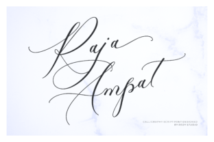 Raja Ampat: A Modern Script Font for Your Brand