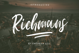 Richmans: A Bold Script Font for Crafters