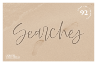 Searches: A Bold Script Font for Brand Identity