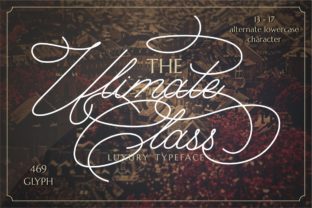 The Ultimate Class: A Premium Script Typeface for Web Design