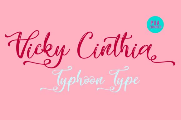 Vicky Cinthia: A Playful Script Font for Brand Identity