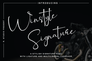 Winstyle Signature: A Classy Script Font for Crafters