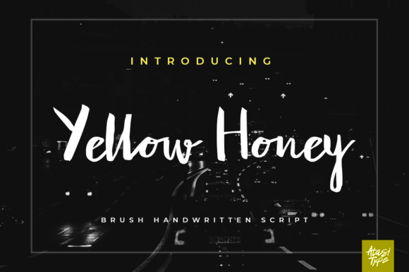 Yellow Honey: A Handwritten Script Font for Editorial Design